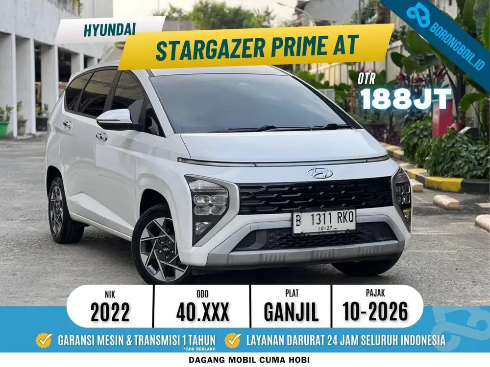 Hyundai Stargazer Prime IVT 2022/2023 Low KM! | Ertiga Rush Avanza