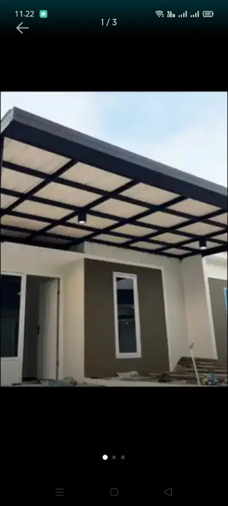 Atap bocor kanopi atap bajarigan terpasang dll