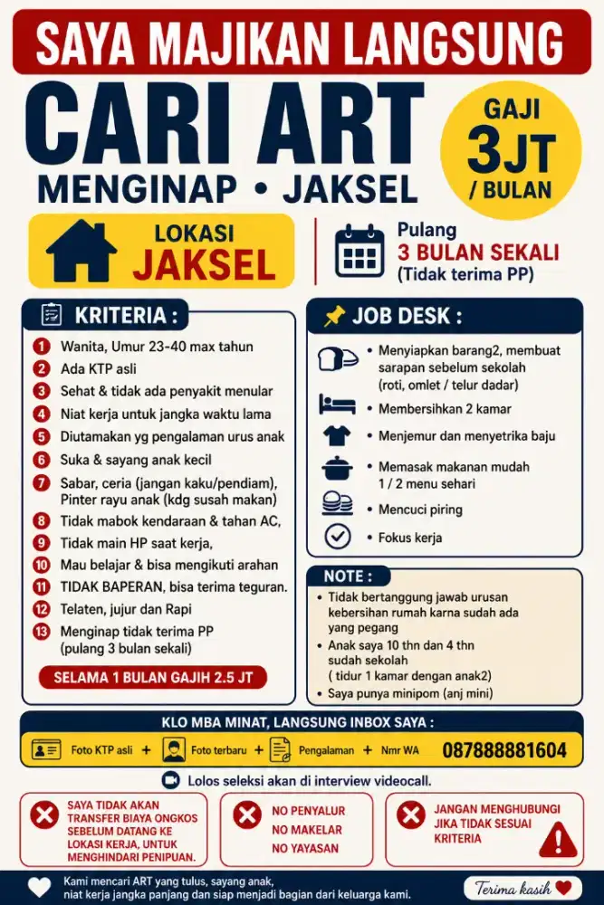 Saya cari Art tinggal