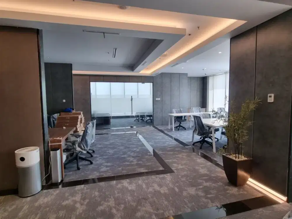 Best Deal! Ruang Kantor Semi Furnished Tower Eiffel Gold Coast PIK Jakarta Utara
