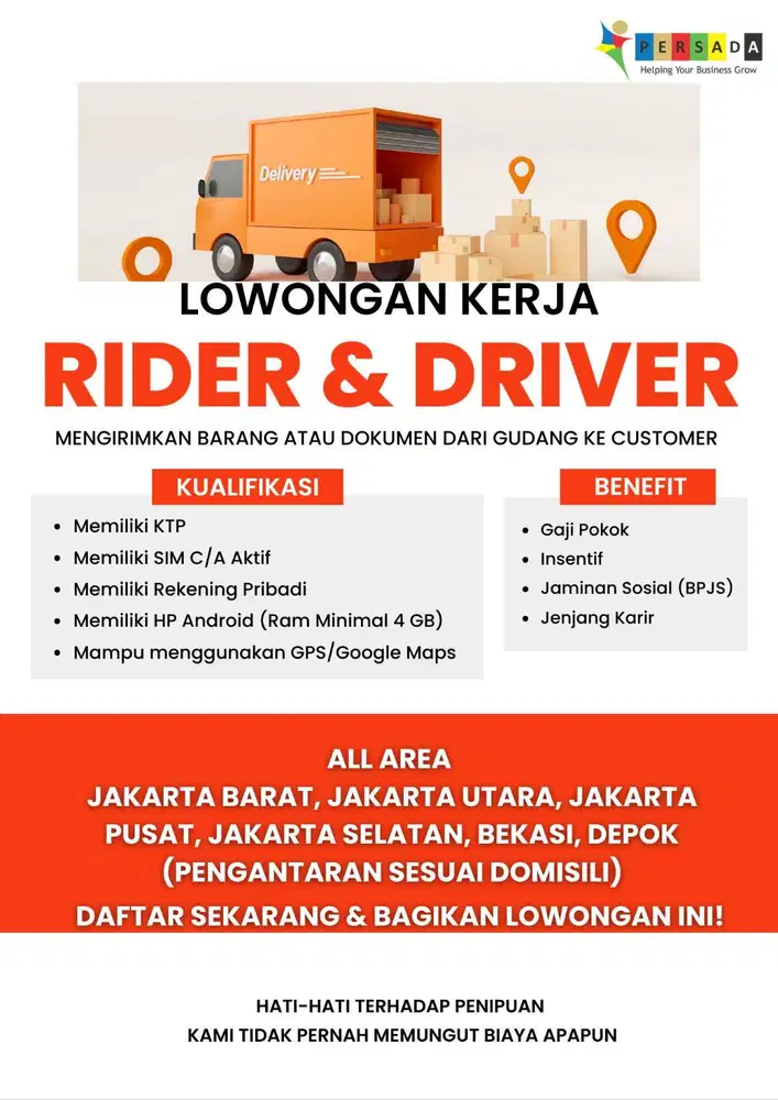KURIR EKSPEDISI AREA JAKARTA