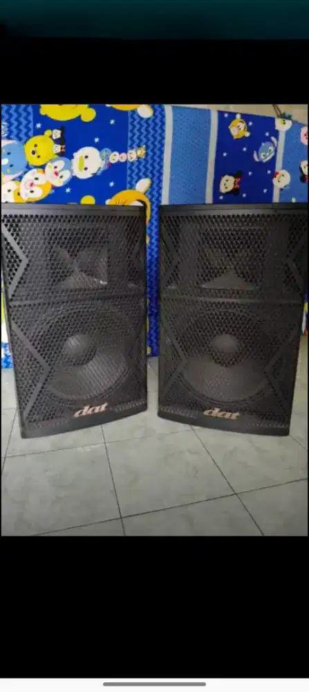 Speaker Aktif DAT F15 istimewa include 2 mic wireless