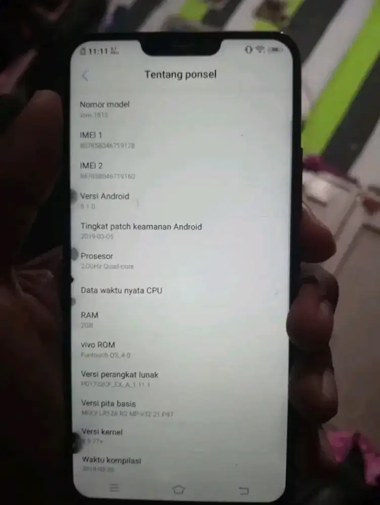 vivo y81 ram 2/16