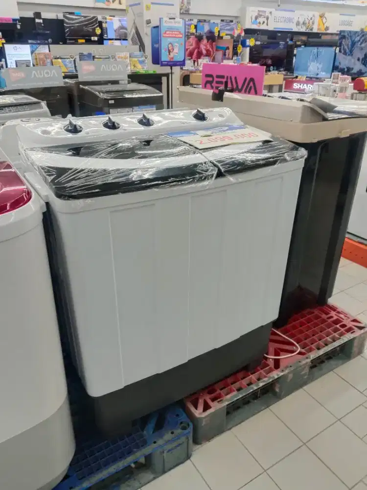 Mesin cuci Hisense 10.5kg bisa nyicil cukup KTP aja