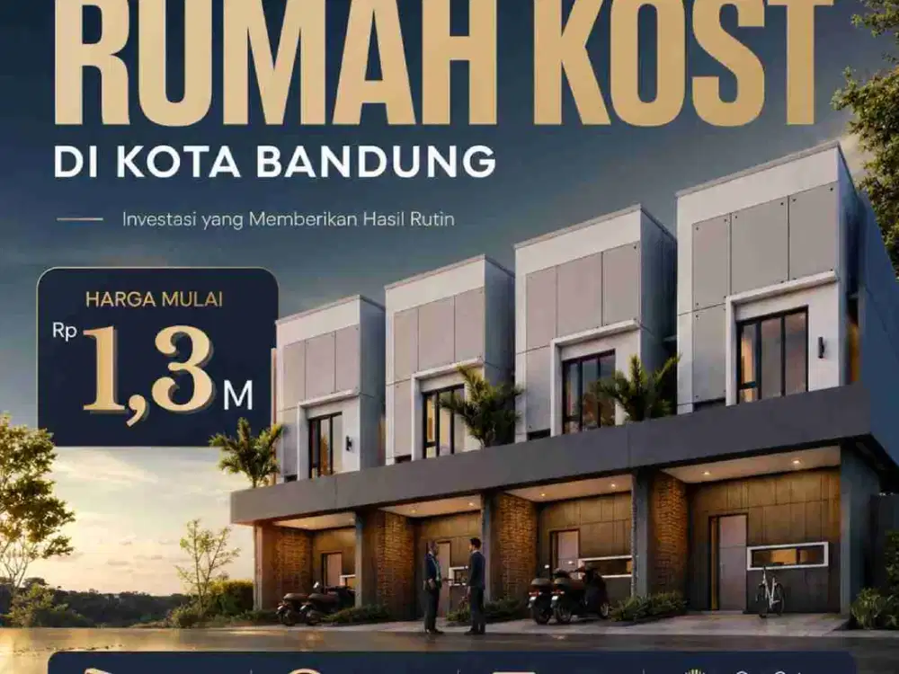 Jual Rumah Kost Premium 5 Kamar tidur Dekat Universitas Muhammadiyah Bandung