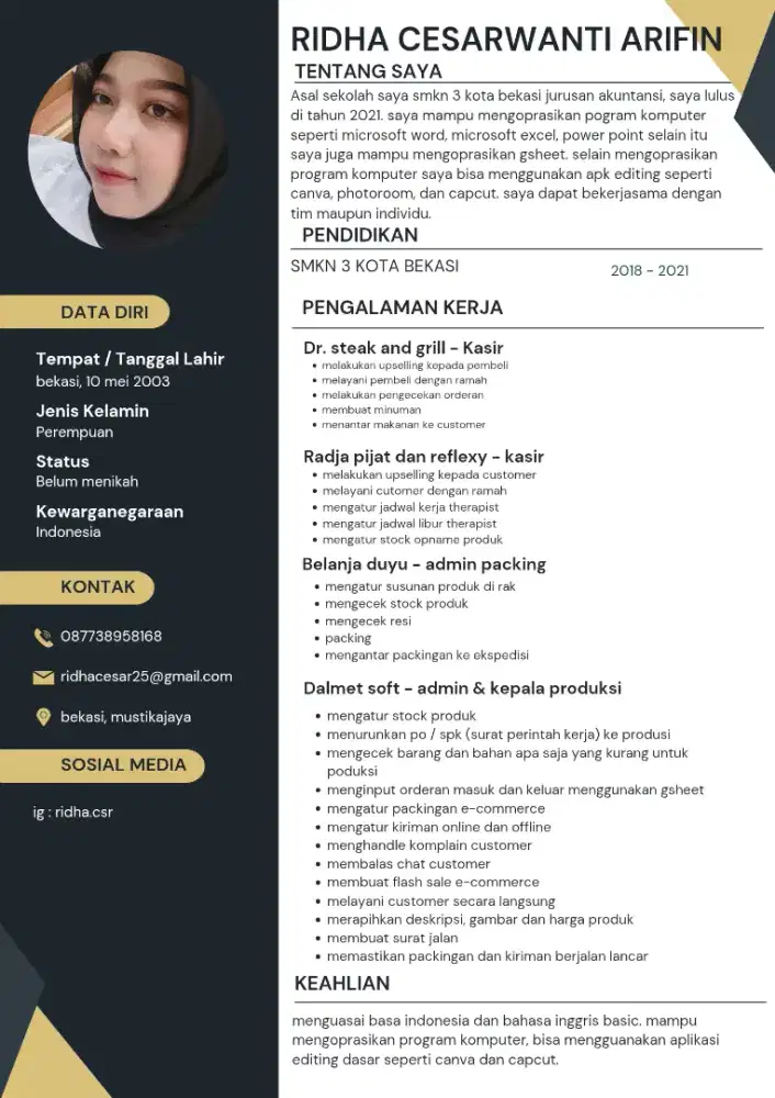 cari kerja admin