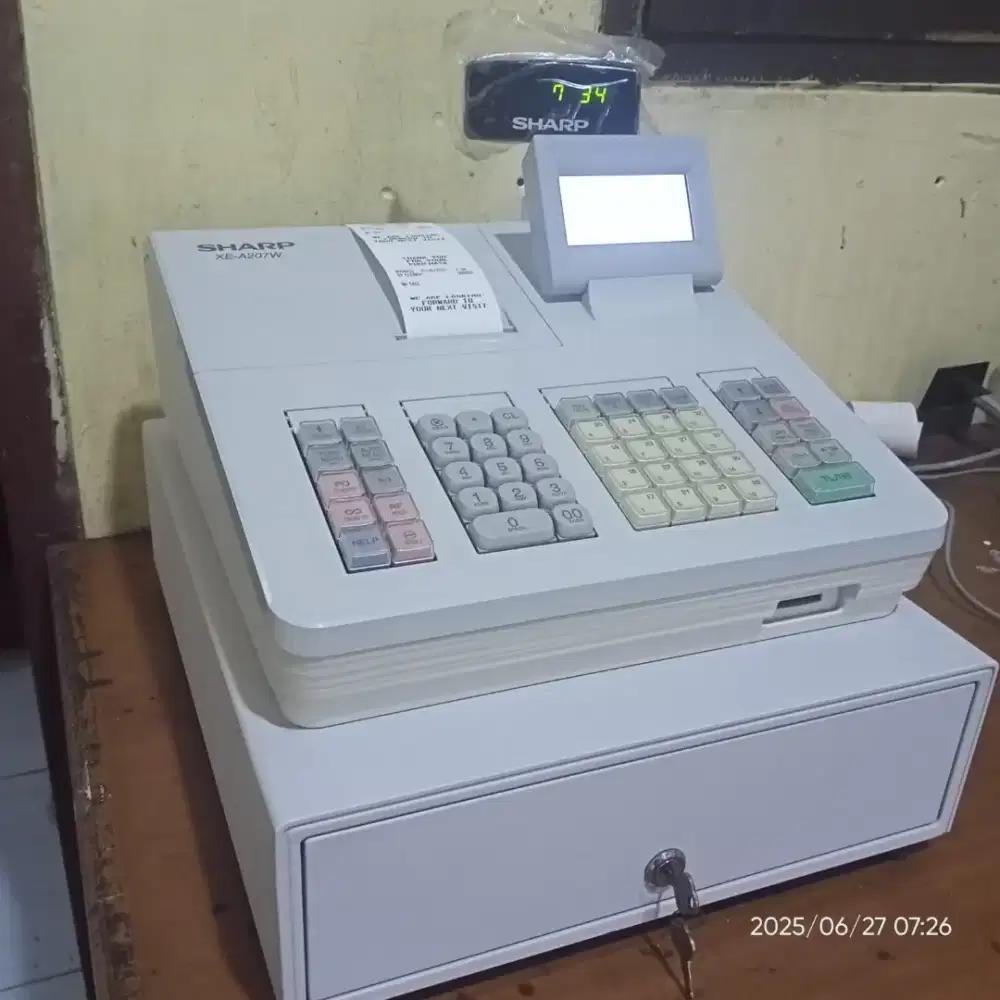mesin kasir Sharp 207W