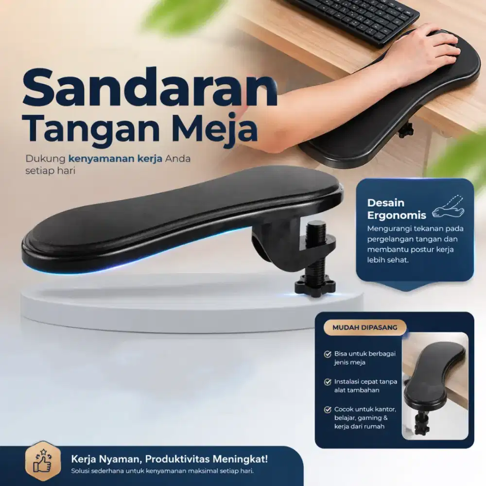 Sandaran Tangan Meja Kerja Komputer Arm Rest Pad