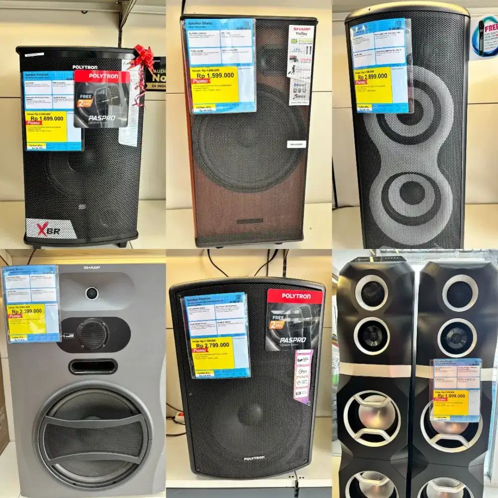 Sound system polytron dan Sharp