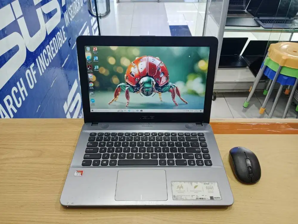PROMO LAPTOP ASUS X441B RAM 4G HDD 1000GB SIAP PAKAI SEKOLAH