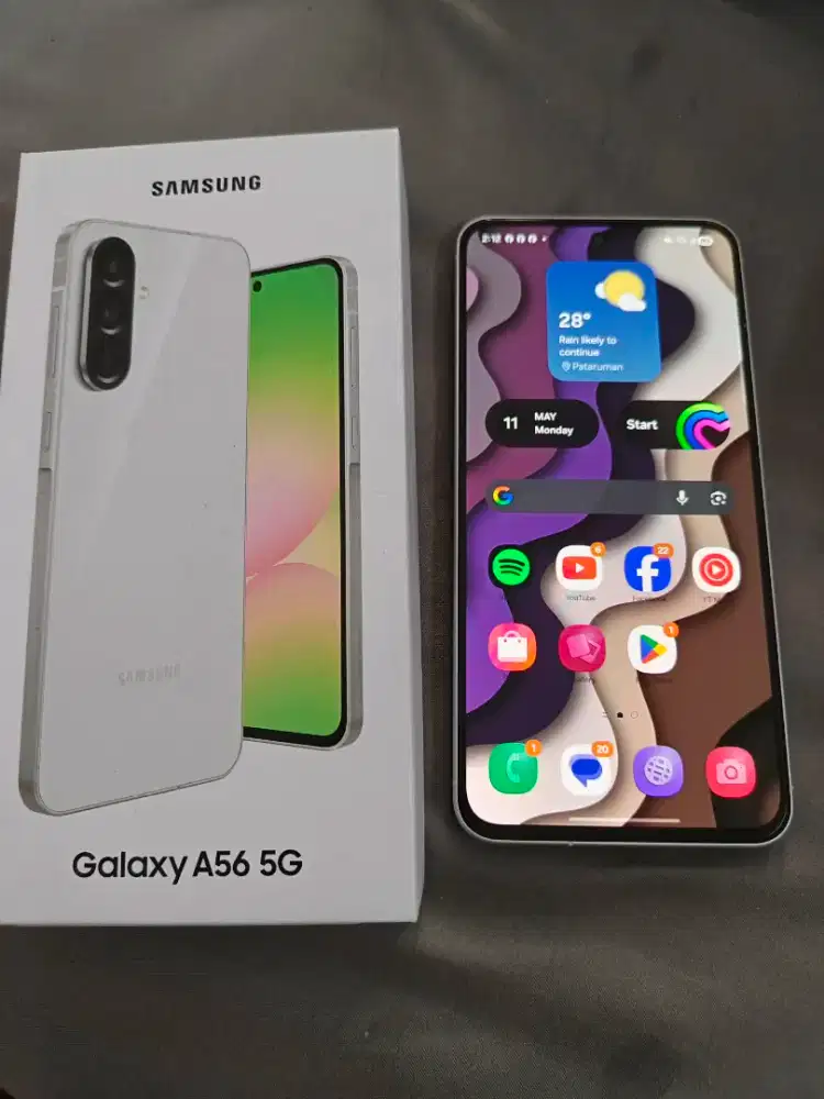 Samsung A56 5G ram  12/256 abu muda