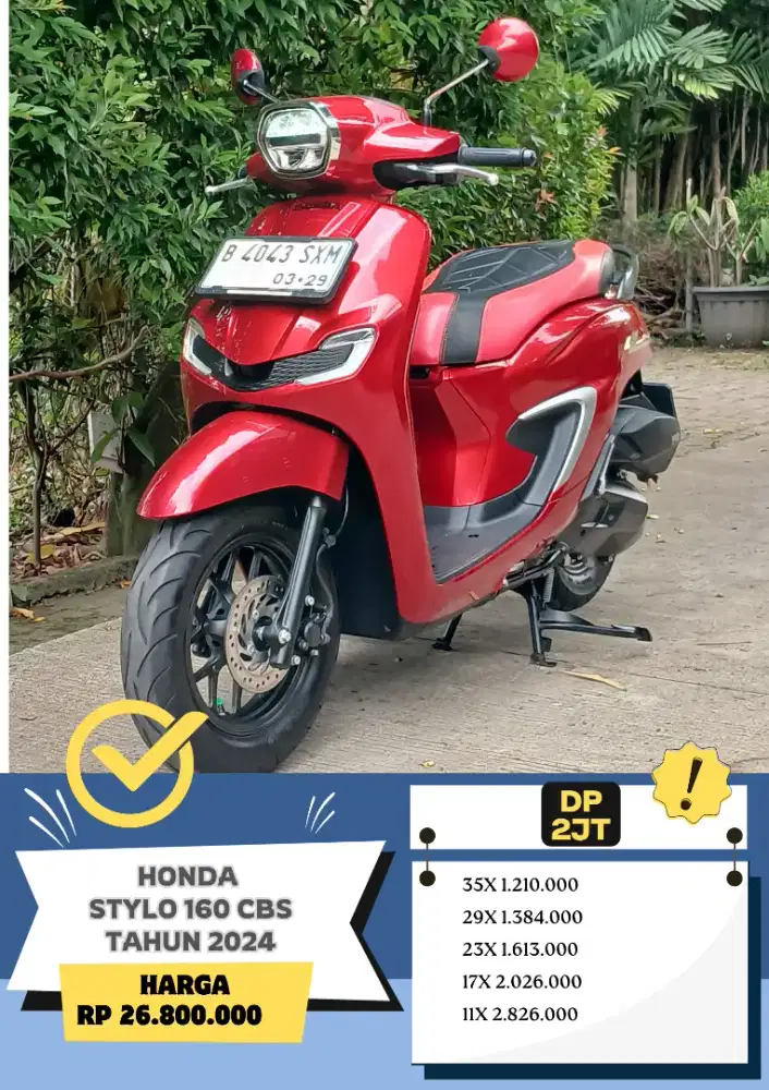 HONDA STYLO 160 CBS TAHUN 2024 READY