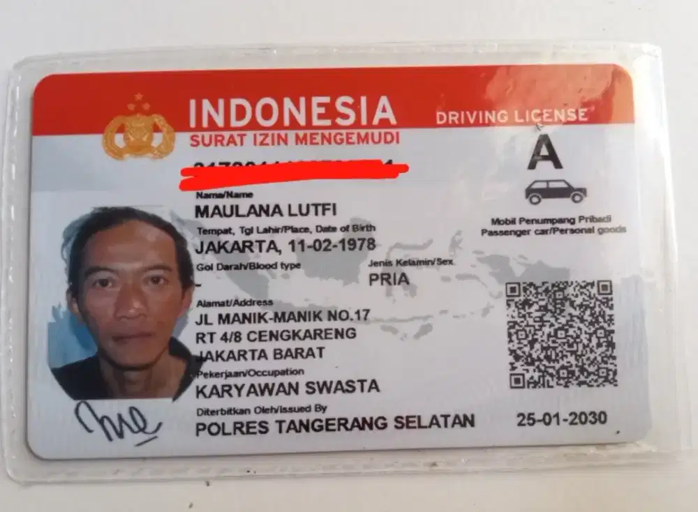 Saya sedang mencari pekerjaan sebagai Supir Pribadi