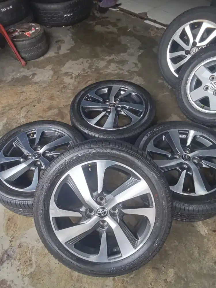VELG OEM YARIS TRD SPOTIVO RING 16 PLUS BAN ORI NYA TURANZA TEBAL