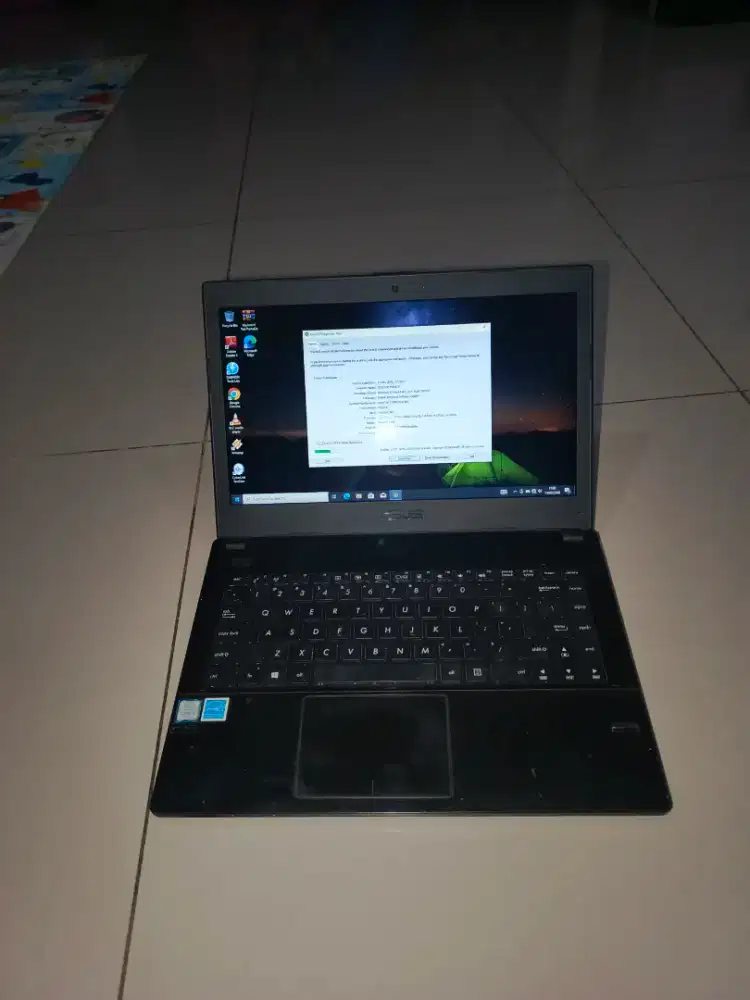 Laptop Asus pro core i3 gen 6 ram 4gb SSD 128gb full antigores