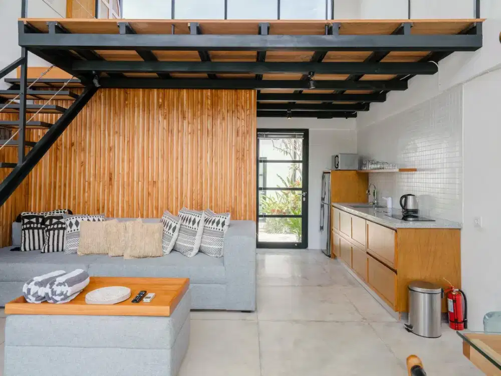 Leasehold - Modern Minimalist Mezzanine Villa with Stunning Pool Area, in Babakan, Canggu, Bali