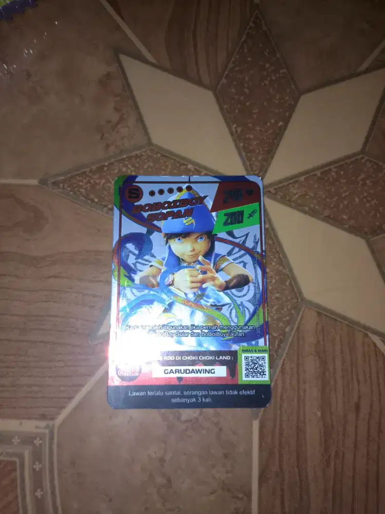 Kartu Choki Choki Boboiboy