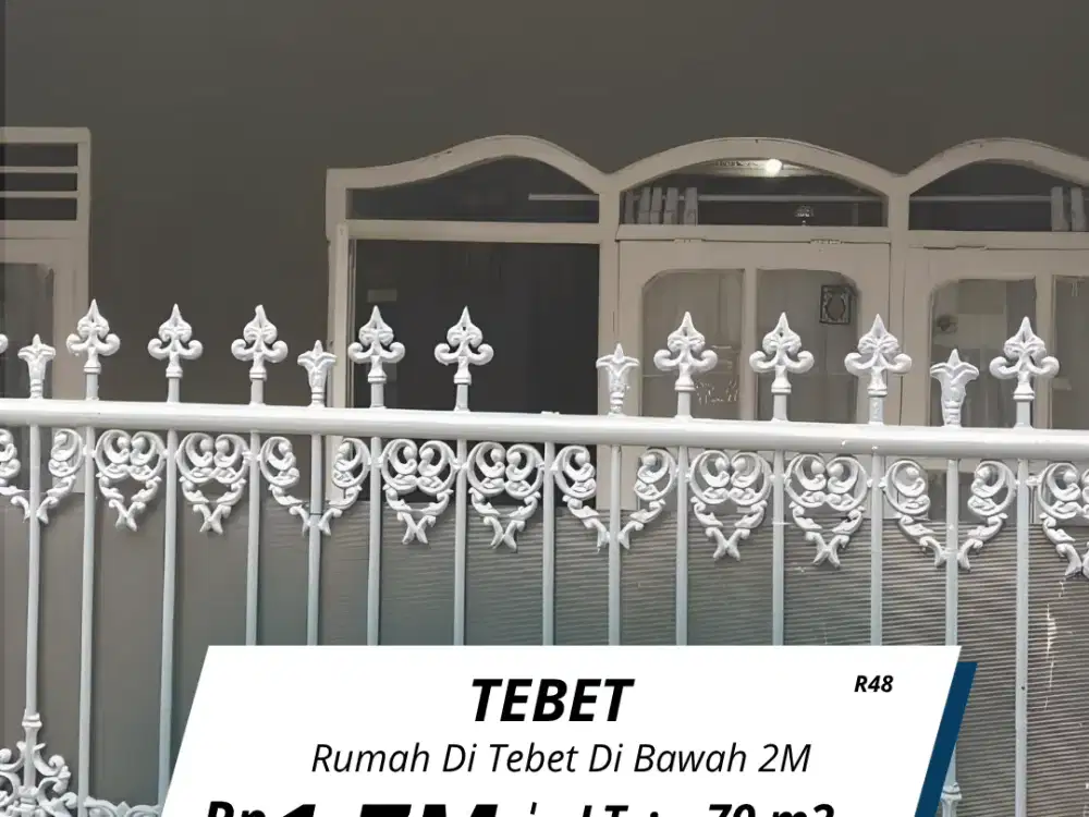 Jual rumah di Tebet hitung tanah di bawah 2M
