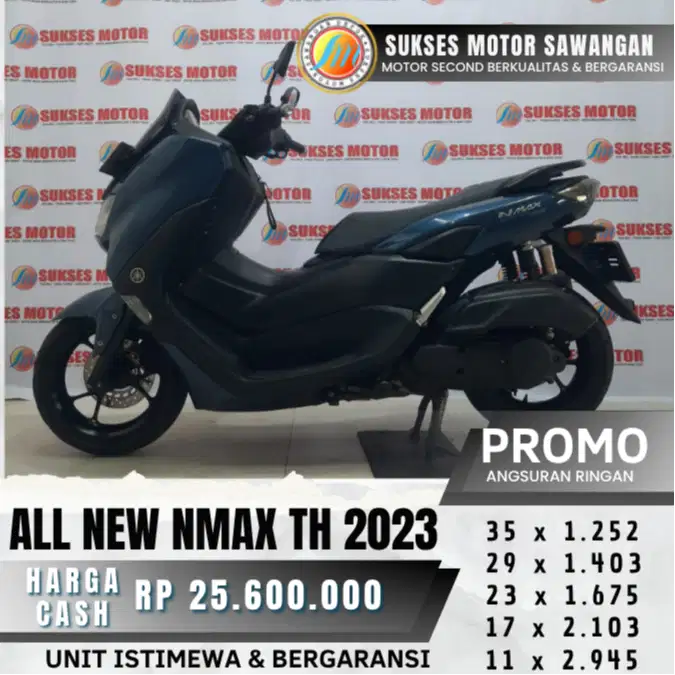 YAMAHA ALL NEW NMAX TH 2023 BIRU MULUS BISA CASH KREDIT BERGARANSI