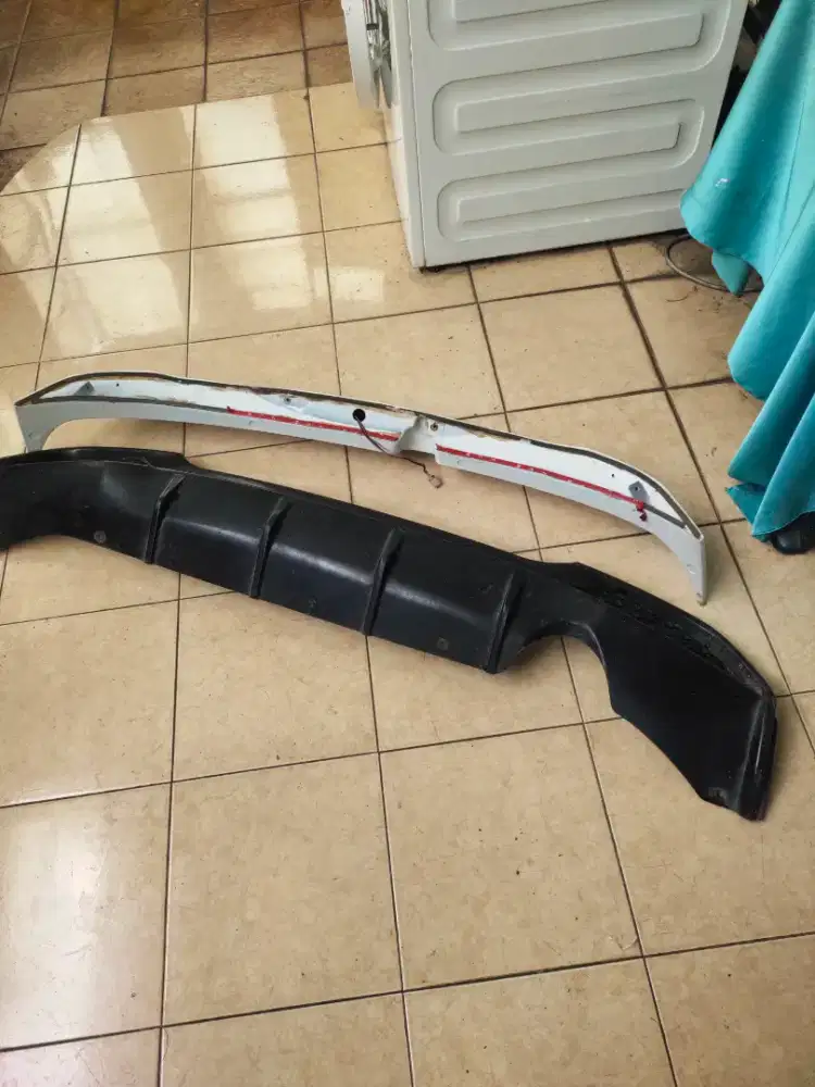 Diffuser rear bumper mobil Honda Brio new second