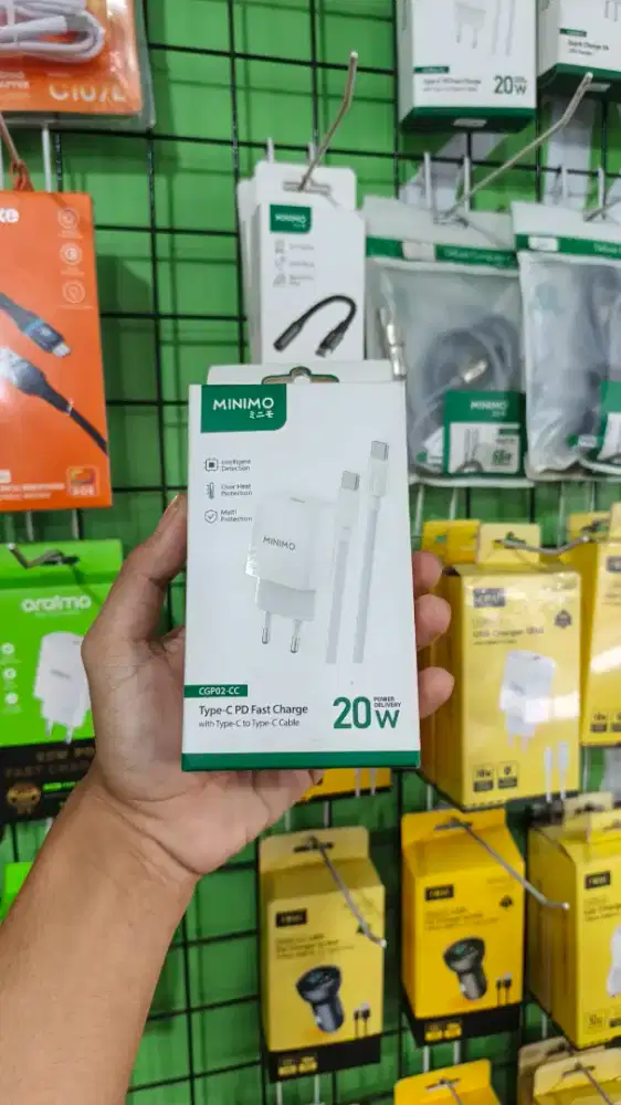 TRAVEL CHARGER TYPE C TO C 20W MINIMO CGP02-CC