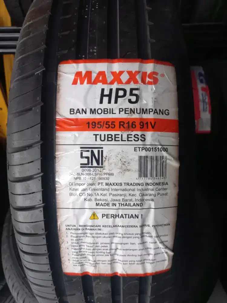 Ban Maxxis 195 /55 R16 for Jazz Yaris Baleno Ertiga dll.