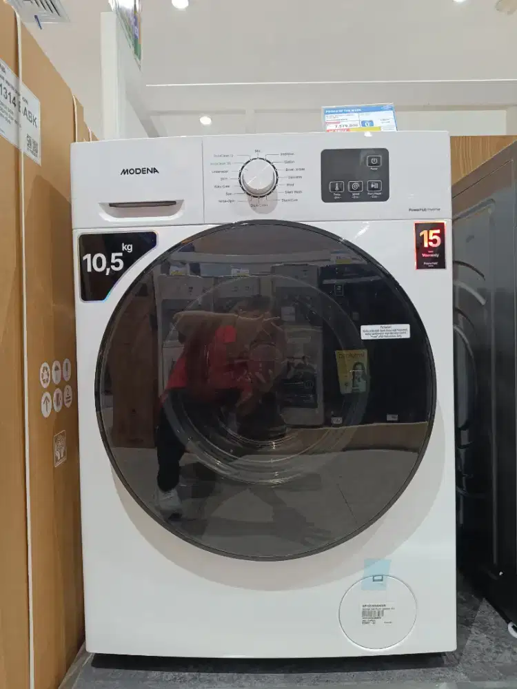Dapatkan promo MODENA WM FRONT LOADING 10.5 KG WHITE