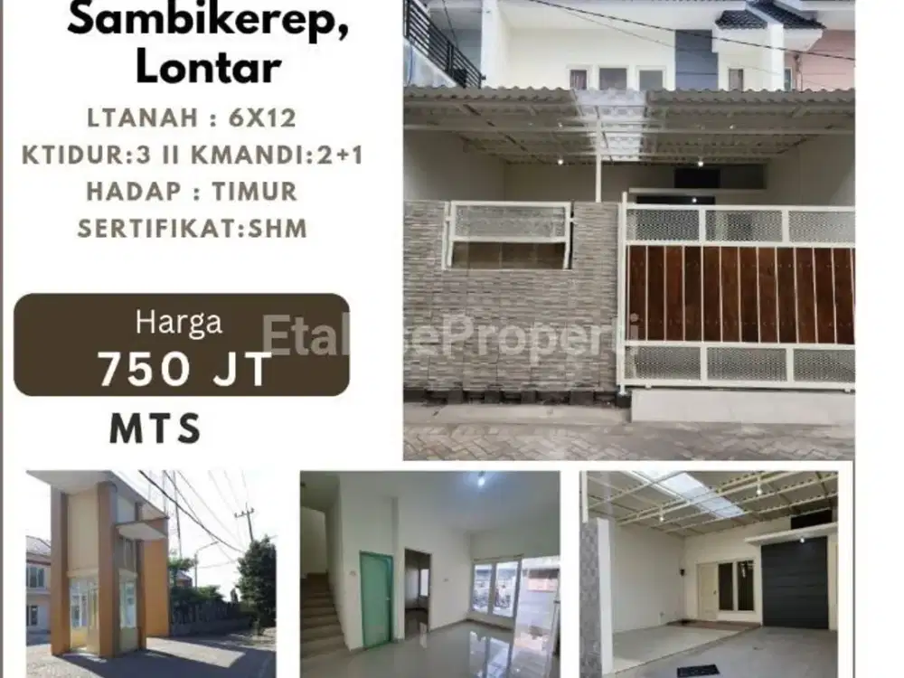 MURAH! Dijual rumah green mansion regency lontar sambikerep