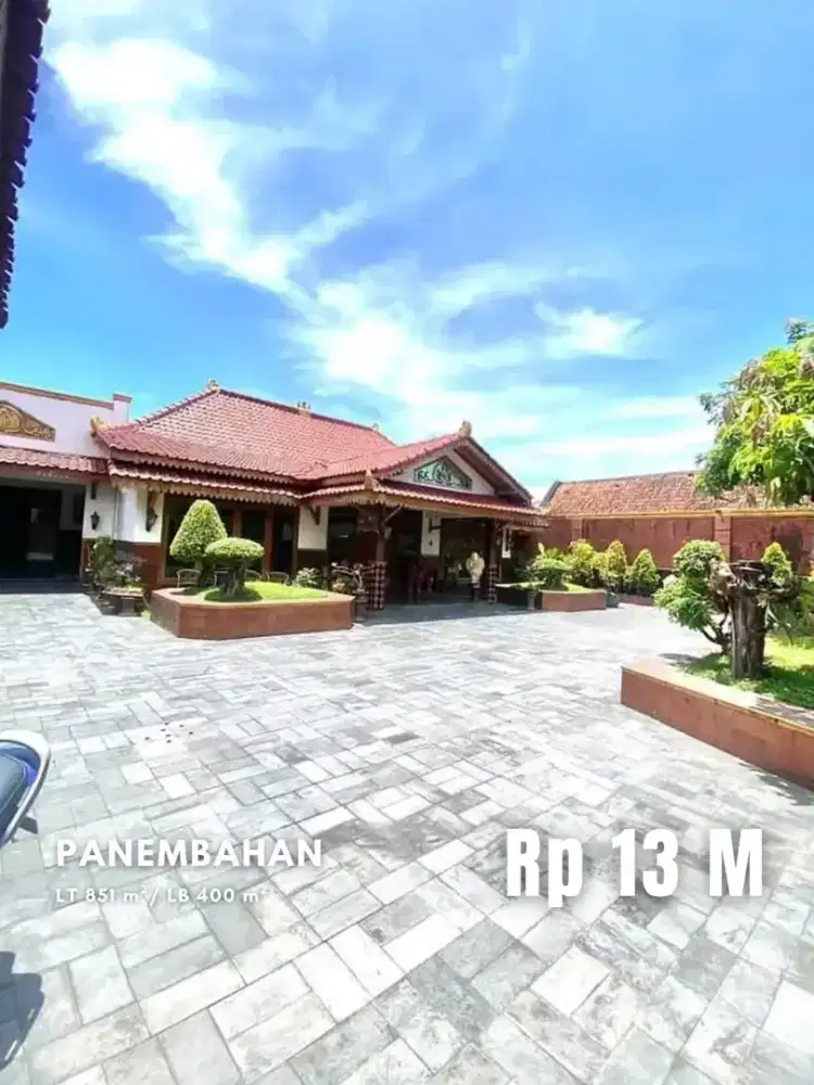 Dijual Rumah Etnik Strategis di Panembahan Lingkungan Kraton