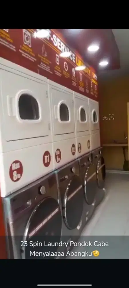 Paket Usaha Laundry Self Service QRIS SpeedQueen LG 20kg