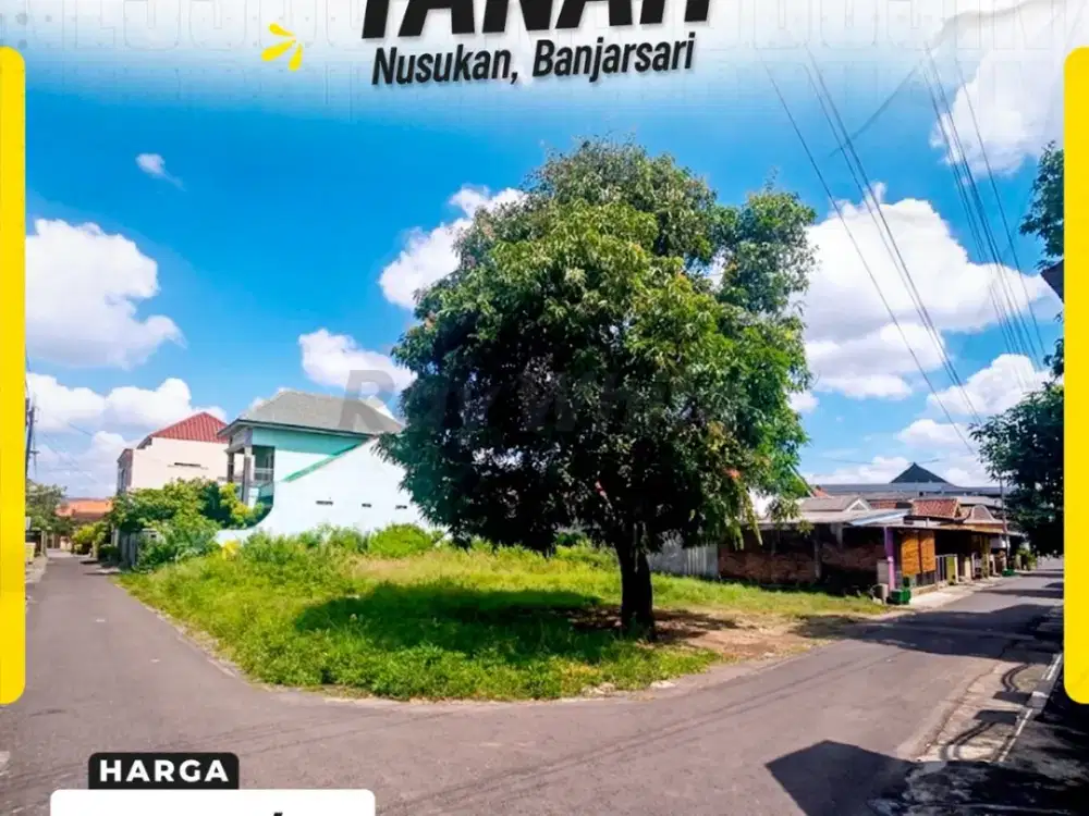 Dijual Tanah 407meter Siap Bangun Hook dekat Ps. Nusukan Banjarsari Solo