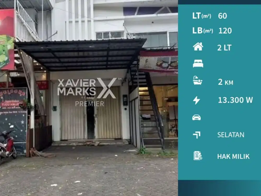 Termurah Disewakan Ruko 2 Lantai di Jalan Raya Sulfat Kota Malang