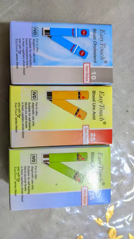 Strips Easy Touch (Gula darah, Asam Urat, & Kolesterol)