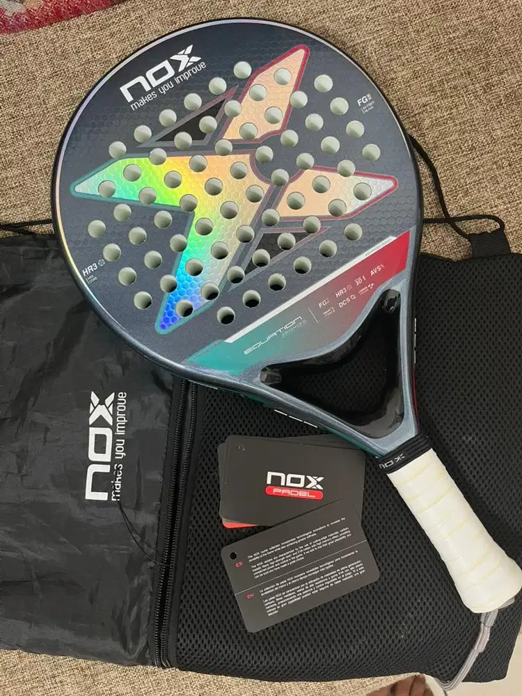 Raket Padel NOX Equation Advanced Original Second Mulus