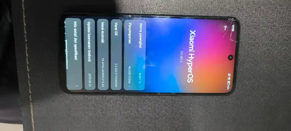 Redmi 12 warna hitam 8+8/256gb unit saja