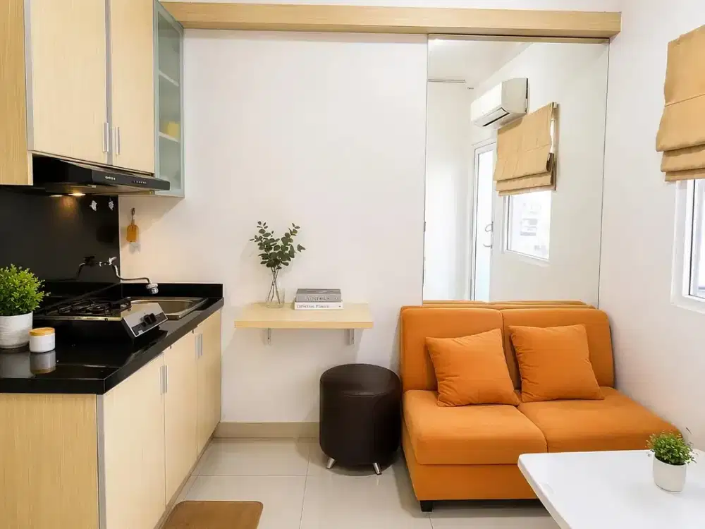 Dijual Cepat! Apartemen Tower Mall Lantai Rendah 2BR Fully Furnished Green Pramuka City