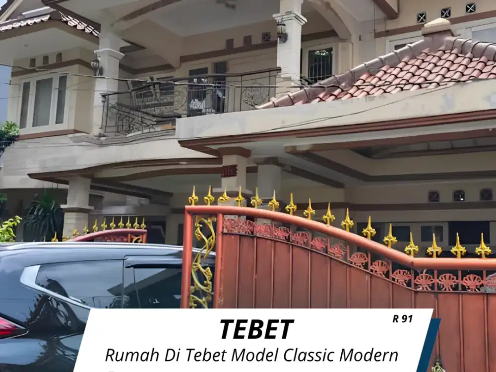Di jual rumah Tebet jalan 3 mobil Classic modern