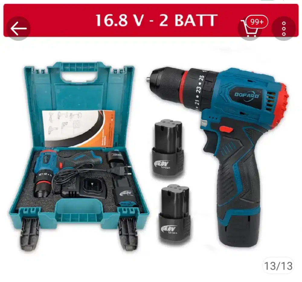 BOR DOPARD 16,8v 2 baterai