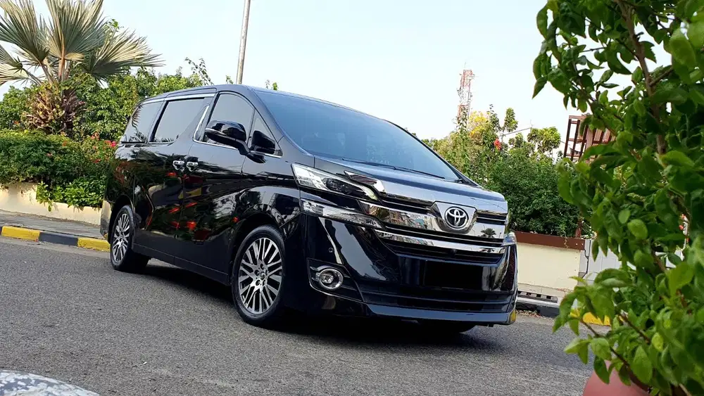 [ GARANSI 5TH ] Toyota Vellfire 2.5 G ATPM Black on Black 2017/2018