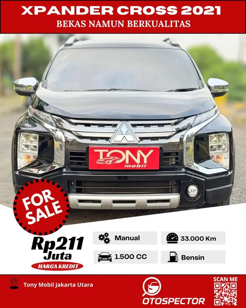 #Tony Mobil# Mitsubishi Xpander Cross Manual 2021 Hitam