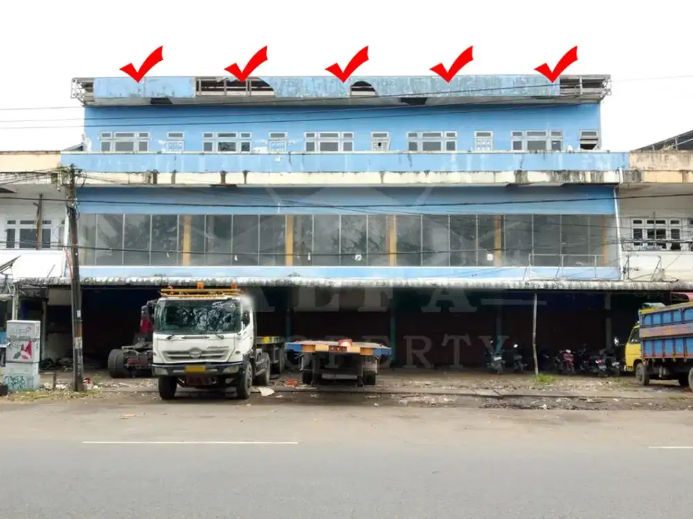 Turun Harga! Sewa Ruko 5 Unit Gandeng Depan Pelabuhan Pontianak