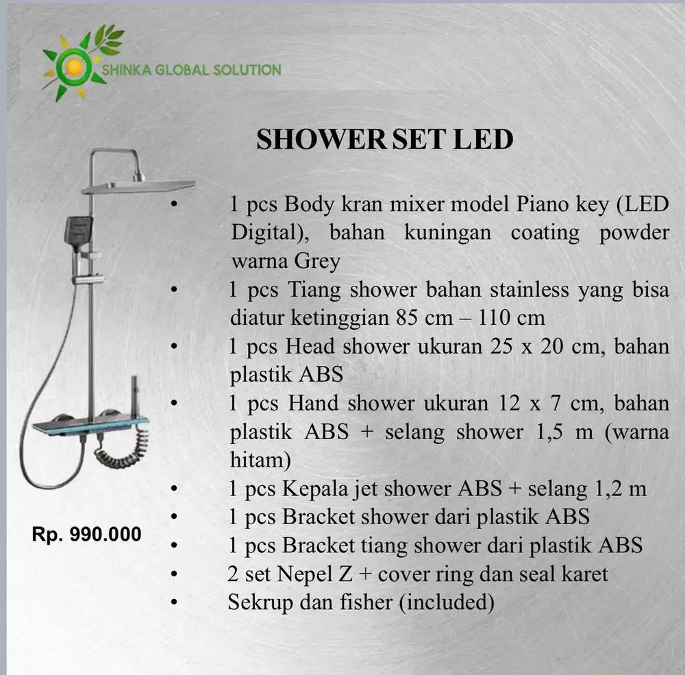 SHOWER SET LIGHT EMITTING DIODE (LED)