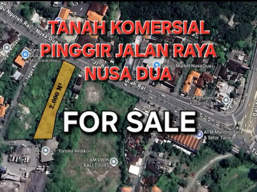 DIJUAL TANAH 20 ARE - BYPASS NUSA DUA