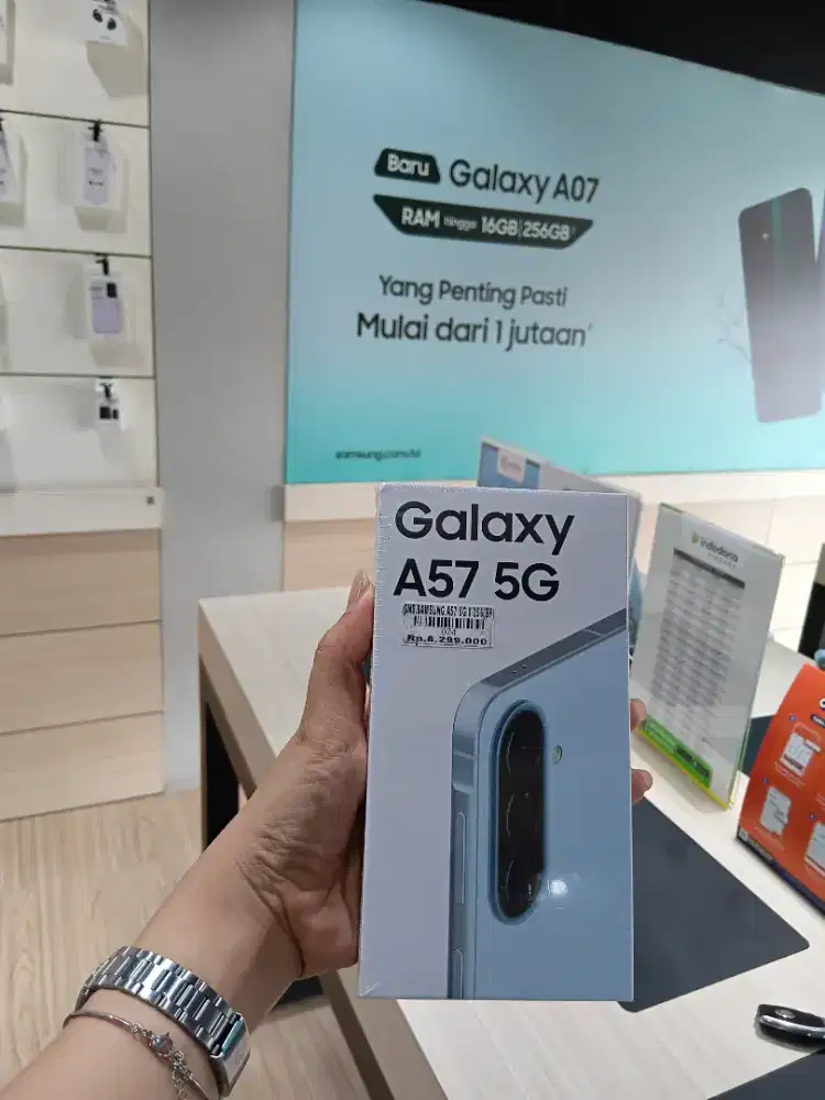 Ready samsung A57 8/256 garansi resmi 1tahun atlantis dahsyat