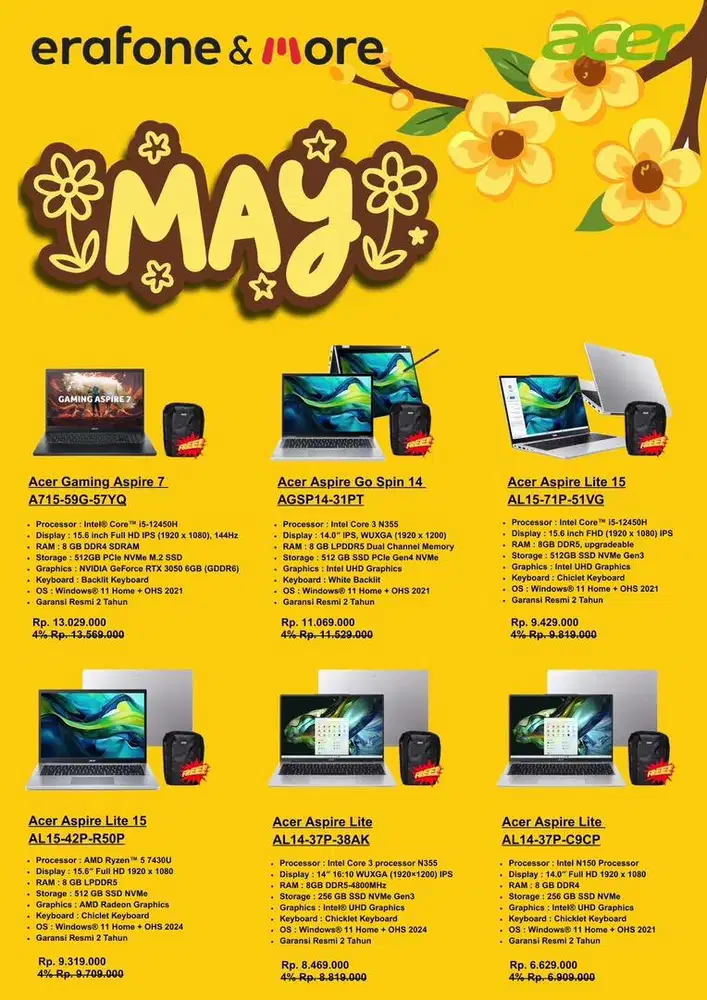 Laptop all brand dp 0%