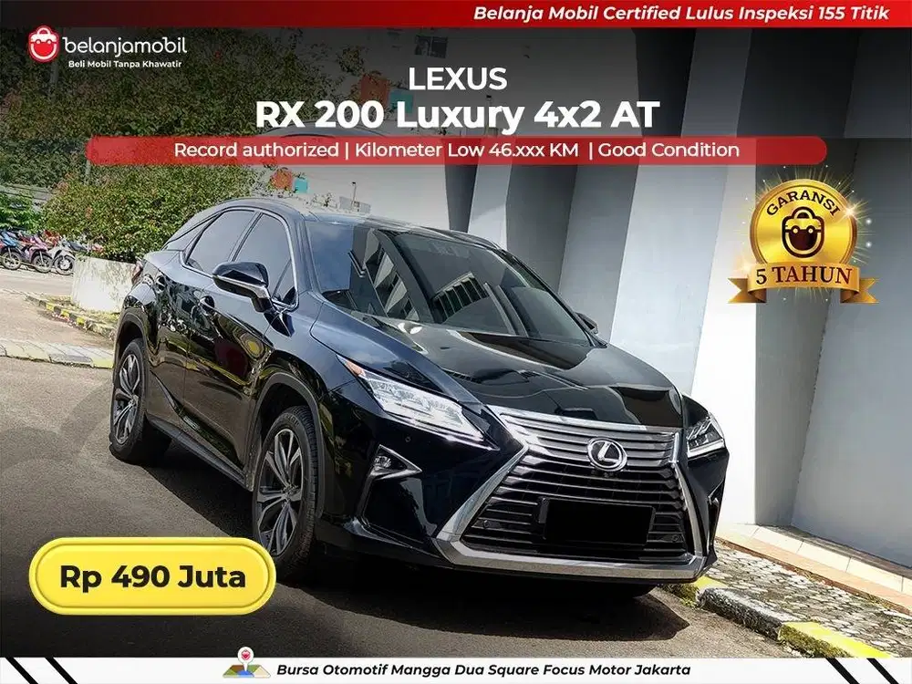 [ LOW KM 46RB ] Lexus RX200 RX 200 Luxury 4x2 AT 2016/2017