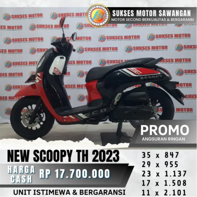 HONDA NEW SCOOPY TH 2023 UNIT ISTIMEWA BISA CASH KREDIT BERGARANSI
