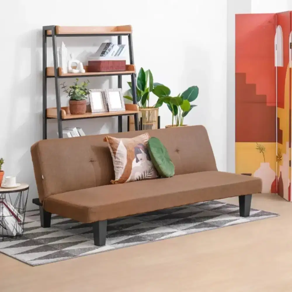 Dapatkan promo Informa Martis Oakland Sofa Bed Fabric - Cokelat