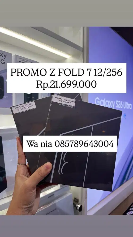 SAMSUNG Z FOLD 7 RAM 12/256GB GARANSI RESMI SAMSUNG SEIN 1 TAHUN