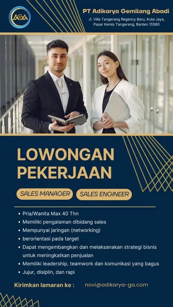 Lowongan kerja PT.Adikarya Gemilang Abadi